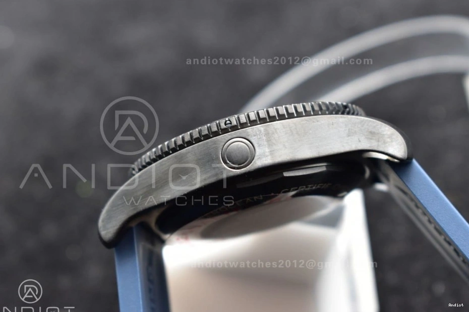 Bezel Blue On Dial A2824 1:1 Best Superocean Edition Black Black Automatic TF Strap Rubber 44 0329